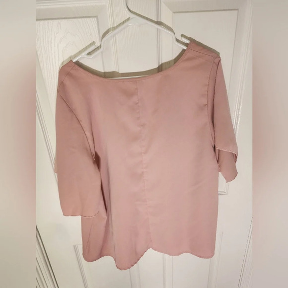 Shein Curve Blush Pink V Neck Casual Blouse 2XL - Picture 2 of 8